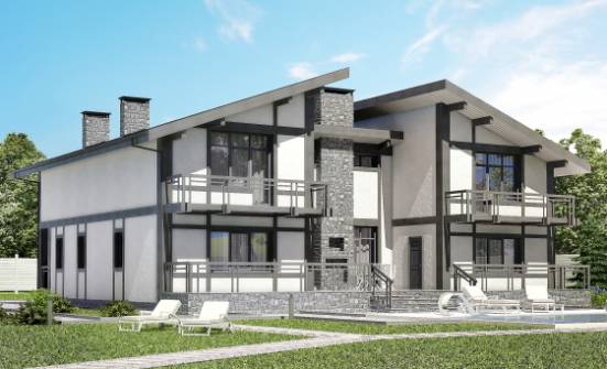 280-002-П Проект двухэтажного дома мансардный этаж, бюджетный домик из кирпича Избербаш | Проекты домов от House Expert