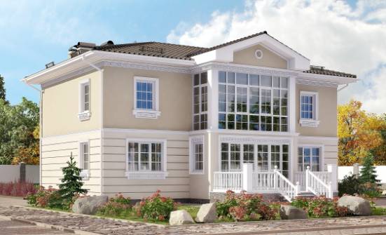 210-005-Л Проект двухэтажного дома, красивый домик из газосиликатных блоков Кизилюрт | Проекты домов от House Expert
