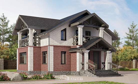 160-014-Л Проект двухэтажного дома, современный дом из газосиликатных блоков Кизляр | Проекты домов от House Expert