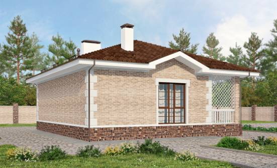 065-002-П Проект бани из кирпича Кизляр | Проекты домов от House Expert