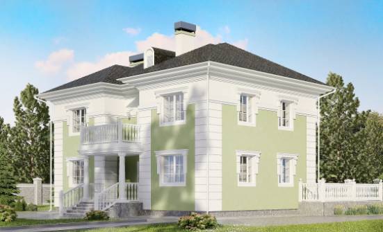 155-005-П Проект двухэтажного дома, экономичный дом из блока Хасавюрт | Проекты домов от House Expert