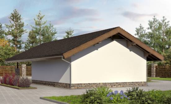 060-005-Л Проект гаража из кирпича Кизилюрт | Проекты одноэтажных домов от House Expert