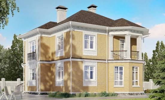160-001-Л Проект двухэтажного дома, бюджетный дом из газосиликатных блоков Кизилюрт | Проекты домов от House Expert