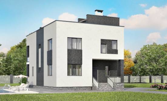 225-001-П Проект двухэтажного дома, современный домик из бризолита Буйнакск | Проекты домов от House Expert