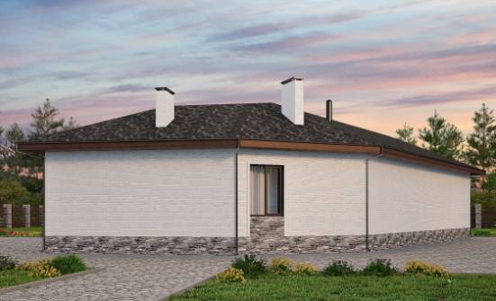 145-001-Л Проект бани из твинблока Кизилюрт | Проекты одноэтажных домов от House Expert