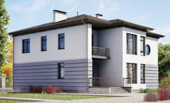 300-006-Л Проект двухэтажного дома, гараж, классический домик из кирпича Кизляр | Проекты домов от House Expert