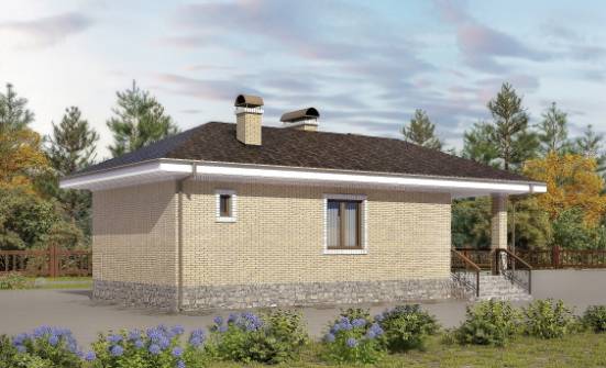 040-002-П Проект бани из керамзитобетонных блоков Буйнакск | Проекты одноэтажных домов от House Expert