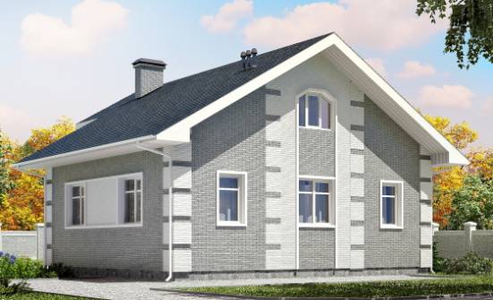 115-001-Л Проект двухэтажного дома мансардный этаж, бюджетный дом из арболита Дербент | Проекты домов от House Expert
