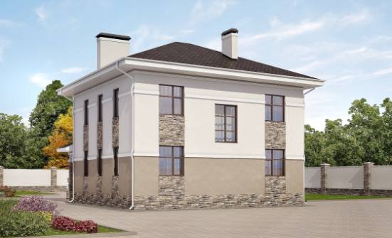 150-014-П Проект двухэтажного дома, небольшой дом из газосиликатных блоков Хасавюрт | Проекты домов от House Expert