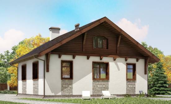 080-002-Л Проект одноэтажного дома, экономичный домик из бризолита Буйнакск | Проекты домов от House Expert