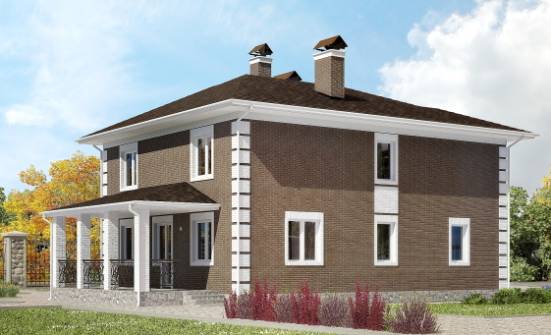185-002-П Проект двухэтажного дома, уютный домик из газосиликатных блоков Буйнакск | Проекты домов от House Expert