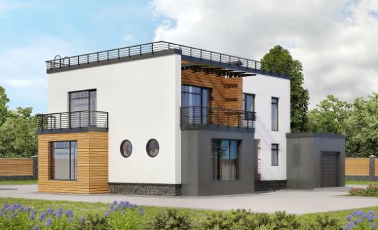 260-002-П Проект двухэтажного дома, гараж, огромный загородный дом из газосиликатных блоков Хасавюрт | Проекты домов от House Expert