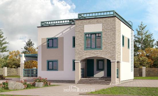 150-010-П Проект двухэтажного дома, экономичный дом из кирпича Буйнакск | Проекты домов от House Expert