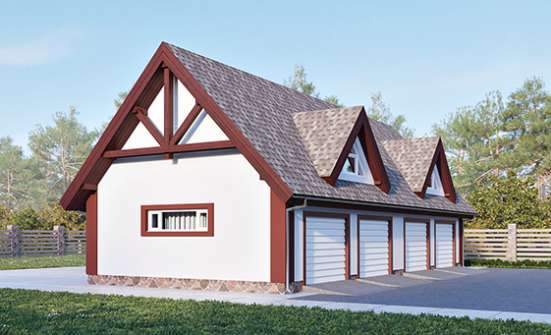 145-002-Л Проект гаража из арболита Махачкала | Проекты домов от House Expert