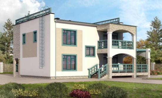 150-010-П Проект двухэтажного дома, экономичный дом из кирпича Буйнакск | Проекты домов от House Expert
