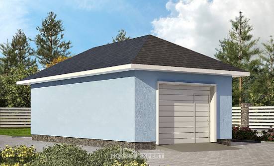 040-001-Л Проект гаража из пеноблока Махачкала | Проекты домов от House Expert