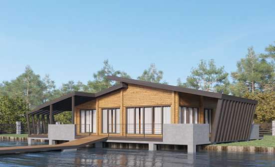 100-007-П Проект бани из дерева Дербент | Проекты одноэтажных домов от House Expert