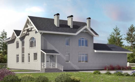 340-004-П Проект двухэтажного дома, современный загородный дом из теплоблока Буйнакск | Проекты домов от House Expert
