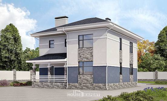 150-014-Л Проект двухэтажного дома, небольшой дом из газосиликатных блоков Кизилюрт | Проекты домов от House Expert