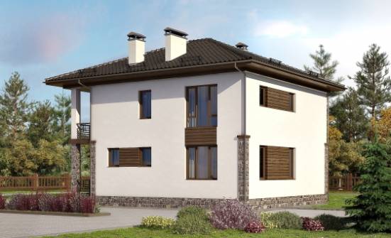 170-005-П Проект двухэтажного дома, красивый дом из керамзитобетонных блоков Махачкала | Проекты домов от House Expert