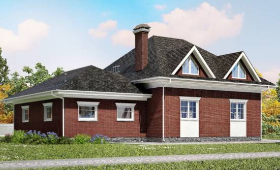 290-002-П Проект двухэтажного дома мансардой, гараж, огромный домик из керамзитобетонных блоков Буйнакск | Проекты домов от House Expert