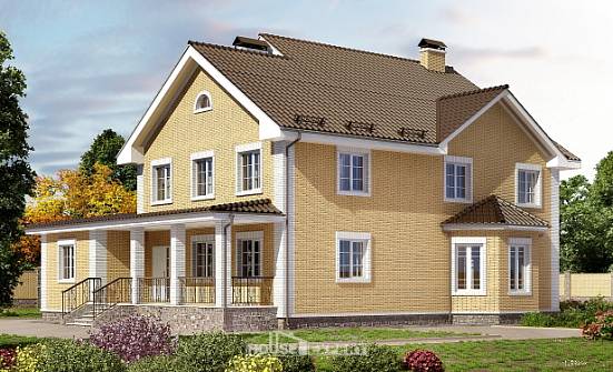 320-003-Л Проект двухэтажного дома, большой дом из керамзитобетонных блоков Дербент | Проекты домов от House Expert