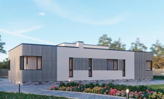 175-001-Л Проект одноэтажного дома, скромный домик из блока Буйнакск | Проекты домов от House Expert