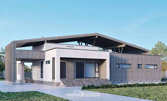 170-011-Л Проект одноэтажного дома, доступный дом из кирпича Кизилюрт | Проекты домов от House Expert
