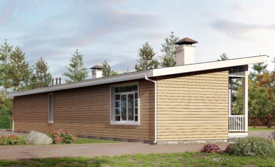 110-004-Л Проект бани из кирпича Хасавюрт | Проекты одноэтажных домов от House Expert