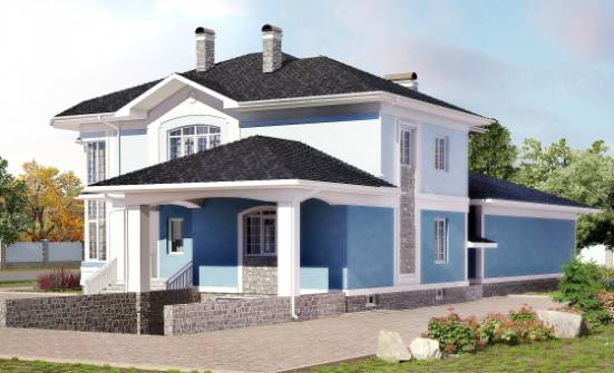 620-001-П Проект трехэтажного дома, гараж, просторный коттедж из бризолита Кизляр | Проекты домов от House Expert