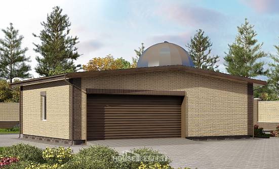075-001-Л Проект гаража из кирпича Кизляр | Проекты домов от House Expert
