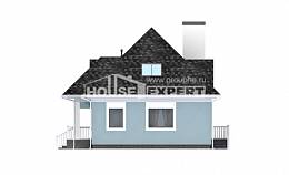 110-001-Л Проект двухэтажного дома с мансардным этажом, недорогой домик из газобетона Буйнакск, House Expert