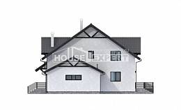 290-003-П Проект двухэтажного дома мансардный этаж, большой загородный дом из керамзитобетонных блоков Хасавюрт, House Expert