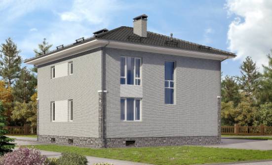 275-004-П Проект трехэтажного дома, гараж, огромный дом из кирпича Кизляр | Проекты домов от House Expert