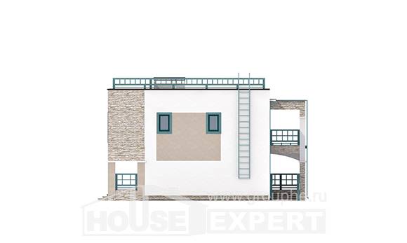 150-010-П Проект двухэтажного дома, бюджетный дом из кирпича Махачкала, House Expert