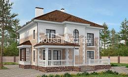 220-008-П Проект двухэтажного дома, средний домик из кирпича Избербаш, House Expert