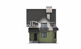 120-003-П Проект двухэтажного дома мансардой, бюджетный домик из бризолита Хасавюрт, House Expert