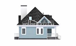 110-001-Л Проект двухэтажного дома мансардой, недорогой загородный дом из газосиликатных блоков Кизилюрт, House Expert