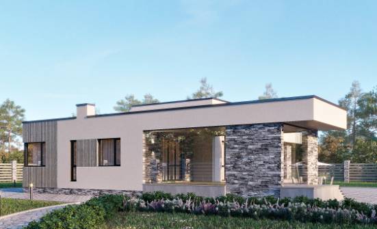 175-001-Л Проект одноэтажного дома, бюджетный домик из твинблока Кизилюрт | Проекты одноэтажных домов от House Expert