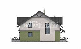 120-003-П Проект двухэтажного дома с мансардным этажом, скромный дом из пеноблока Кизилюрт, House Expert