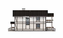 250-002-Л Проект двухэтажного дома с мансардой и гаражом, классический дом из кирпича Кизляр, House Expert