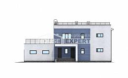 180-012-Л Проект двухэтажного дома и гаражом, средний коттедж из кирпича Буйнакск, House Expert