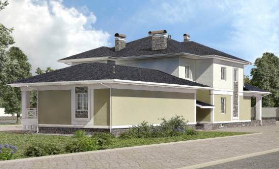 620-001-Л Проект трехэтажного дома, гараж, огромный домик из керамзитобетонных блоков Дербент | Проекты домов от House Expert