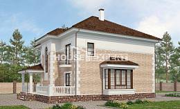 220-008-П Проект двухэтажного дома, уютный домик из кирпича Дербент, House Expert