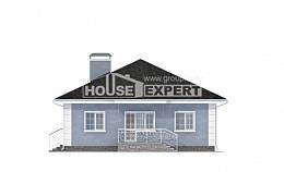 100-001-П Проект одноэтажного дома, красивый загородный дом из керамзитобетонных блоков Кизилюрт, House Expert