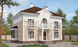 220-008-П Проект двухэтажного дома, просторный домик из кирпича Буйнакск, House Expert