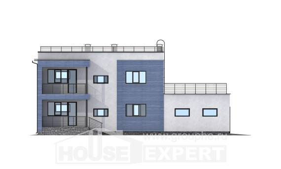 180-012-Л Проект двухэтажного дома, гараж, современный коттедж из кирпича Буйнакск, House Expert