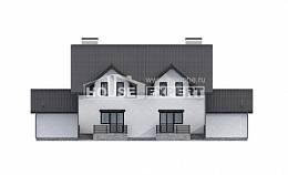 290-003-П Проект двухэтажного дома мансардный этаж, уютный дом из блока Кизилюрт, House Expert