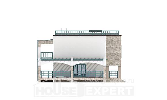 150-010-П Проект двухэтажного дома, красивый коттедж из кирпича Хасавюрт, House Expert