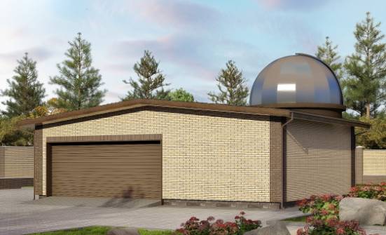 075-001-Л Проект гаража из кирпича Дербент | Проекты домов от House Expert